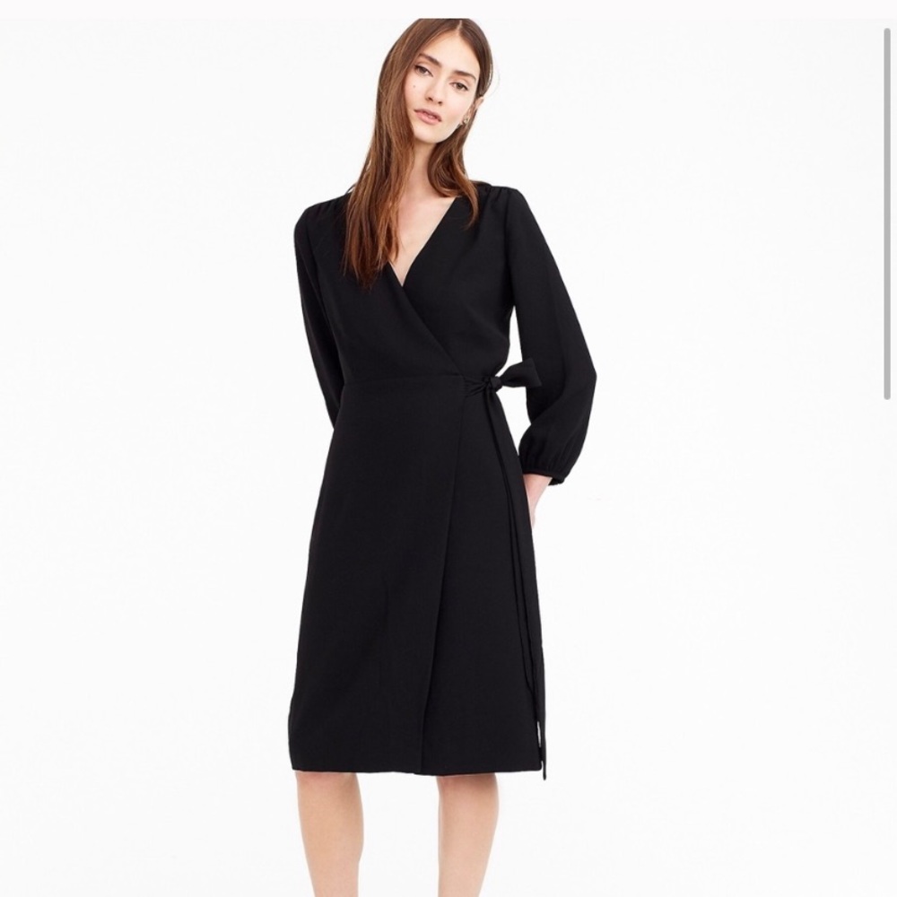J. Crew signature crepe wrap dress